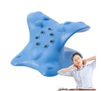 Massaggiatore per collo e spalla, massaggiatore per rilassarsi, collo e sollievo massaggiatore, tensPillow With Upper Back Massage Point Ergonomic trazione e retro supporto portatile per