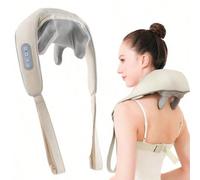 Massaggiatore per collo e spalle con funzione di massaggio elettrico - Pad per massaggio profondo dei tessuti, portatile e senza fili, alimentato tramite USB, progettato per collo, spalle, schiena e b