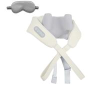 Massaggiatore Per Collo E Spalle, Massaggiatore Indossabile Schiena E Collo Con Massaggio Termico, Design A Mani Libere, Imita Il Vero Massaggiatore, Regali Per Donne E Uomini,Beige-6D