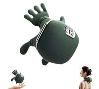 Massaggiatore per collo, massaggiatore 4D per schiena e collo, con 3 livelli di massaggio e 2 modalità di calore, design bionico, massaggiatore shiatsu riscaldato portatile per rilassare spalle, collo