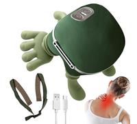 Massaggiatore per collo - Massaggiatore senza fili per collo e spalle con calore | Massaggio elettrico per impastare profondi per uomini e donne, dal dolore, rilassamento muscolare | 3 velo