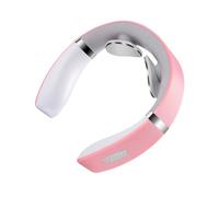 Massaggiatore per Collo,Massaggiatore Senza Fili per Collo - Portatile Vibrante Ricaricabile con Riscaldamento e 10 Modalità per Massaggio Profondi, Antistress, Post-Allenamento, Cura del