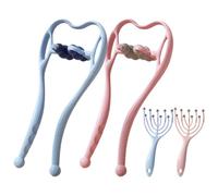 Massaggiatore per collo | Rilassatore per spalle con apertura regolabile | Massaggiatore manuale per collo cervicale | per muscoli della schiena, gomiti, corpo, gambe, casa, viaggi, lunghe ore, uomini