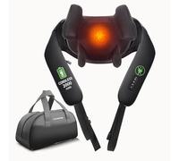 Massaggiatore per collo senza fili con calore, massaggiatore Shiatsu per collo e schiena per alleviare il dolore ai tessuti profondi, cuscino elettrico 3D per massaggio impastante per spalle, gambe,