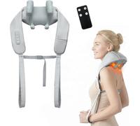 Massaggiatore per collo senza fili con calore, telecomando Shiatsu 6D per | Massaggio Shiatsu 6D, mani libere, spegnimento automatico. Allevia il dolore al collo, alla schiena e alle gambe. Casa