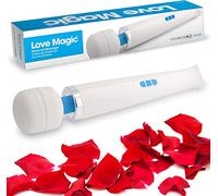 Massaggiatore per corpo senza fili, Love Magic Massager 8 velocità 20 modelli vibranti, massaggiatore portatile portatile ricaricabile USB per corpo, schiena, braccia, gambe, spalle, collo