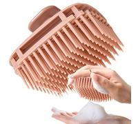Massaggiatore per cuoio capelluto con setole morbide, spazzola per la cura del cuoio capelluto, massaggiatore per la testa quadrata per uomini, donne, bambini