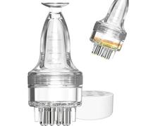 Massaggiatore per cuoio capelluto Crescita dei capelli 3ml Applicatore di olio per capelli trasparente senza disordine con pettine Applicatore portatile per cuoio capelluto per olio da viaggio a ca