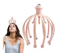 Massaggiatore per cuoio capelluto, massaggiatore a 360 gradi, in acciaio, strumento manuale per massaggio della testa di polpo per lo stress, rilassamento e guarigione