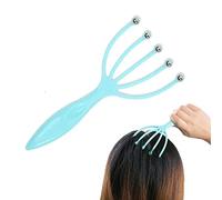 Massaggiatore per cuoio capelluto, massaggiatore manuale portatile Tuzsocr, massaggiatore per testa, massaggiatore a sfera arrotolabile, raschietto rilassante per cuoio capelluto, stimolazione dei