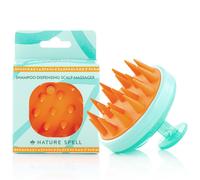 Massaggiatore per cuoio capelluto Nature Spell con erogatore di shampoo | Spazzola per shampoo con setole morbide in silicone | Massaggiatore per