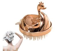 Massaggiatore per cuoio capelluto, spazzola per shampoo, pettine per doccia portatile, massaggiatore rimovibile per cuoio capelluto | Dolce spazzola per shampoo per capelli di cigno con setole morbide