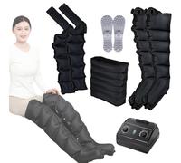 Massaggiatore per drenaggio linfatico e sollievo dal dolore, massaggiatore elettrico a compressione ad aria a 6 cavità, per piedi, circolazione e dolore, per tutto il corpo, vita, gambe, braccia e