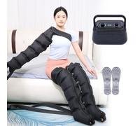 Massaggiatore per drenaggio linfatico, massaggiatore elettrico a compressione d'aria a 6 cavità, per rilassare i muscoli, trattamento delle vene varicose per massaggio completo del corpo. Pr