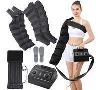 Massaggiatore per drenaggio linfatico, massaggiatore elettrico per gambe a compressione d'aria, macchina per stivali di recupero, compressione sequenziale per migliorare la circolazione e un