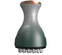 Massaggiatore per drenaggio linfatico spazzola per massaggio dei meridiani massaggiatori elettrici a 35 livelli con calore rilassante microcorrente e luce rossa spazzola per meridiani portatile verde