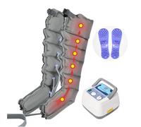 Massaggiatore per drenaggio linfatico Widppsopt, massaggiatore a compressione d'aria per la circolazione, fasce per braccia, vita, piedi, caviglie, polpacci, macchina per massaggio, sollievo