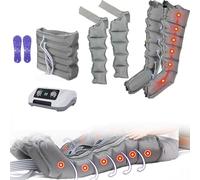 Massaggiatore per drenaggio linfatico Widppsopt per gambe, sistema di recupero a 6 cavità, stivali a compressione per gambe, massaggiatori per dolore e circolazione, macchina per massaggio d