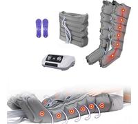 Massaggiatore per drenaggio linfatico Widppsopt per gambe, sistema di recupero a 6 cavità, stivali a compressione per gambe, massaggiatori per dolore e circolazione, macchina per massaggio d