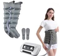 Massaggiatore per gambe a compressione ad aria, bilanciatore per il drenaggio linfatico, macchina per il recupero degli stivali, 4 6 8 cavità per rilassare braccia e piedi, favorisce la circolazione