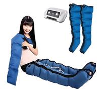 Massaggiatore per gambe a compressione d'aria a 6 camere per gambe e piedi interi - Sistema di pressoterapia portatile per dolore, circolazione, linfedema