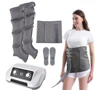 Massaggiatore per gambe a compressione d'aria, massaggiatore per drenaggio linfatico, macchina per stivali di recupero, massaggiatore per braccia e piedi per 4, 6, 8 cavita', favorisce la ci