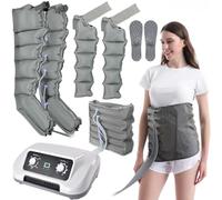 Massaggiatore per gambe a compressione d'aria, massaggiatore per drenaggio linfatico, macchina per stivali di recupero, massaggiatore per braccia e piedi per 4, 6, 8 cavita', favorisce la ci