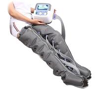 Massaggiatore per gambe a compressione d'aria, massaggiatore per gambe con drenaggio linfatico traspirante a 6 cavità, macchina per massaggio di piedi, caviglie e polpacci per la circolazion
