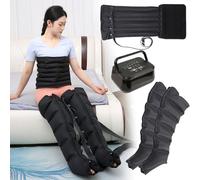 Massaggiatore per gambe a compressione d'aria per drenaggio linfatico, sollievo dalla pressione elettrica con spegnimento automatico