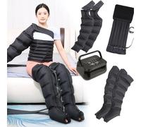 Massaggiatore per gambe a compressione d'aria per drenaggio linfatico, sollievo dalla pressione elettrica con spegnimento automatico
