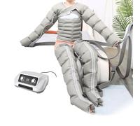 Massaggiatore per gambe a compressione d'aria per la circolazione e il sollievo dal dolore - Sistema professionale di drenaggio linfatico, trattamento e recupero delle gambe con lipedema - U