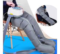 Massaggiatore per gambe a compressione d'aria, stivali per pressoterapia per dolore e circolazione, massaggiatore per gambe con drenaggio linfatico a 6 cavità, circolazione, miglioramento del do