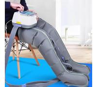 Massaggiatore per gambe a compressione d'aria, stivali per pressoterapia per dolore e circolazione, massaggiatore per gambe con drenaggio linfatico a 6 cavità, circolazione, miglioramento del do