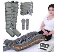 Massaggiatore per gambe a compressione d'aria Widppsopt, massaggiatore per drenaggio linfatico, macchina per stivali di recupero, massaggiatore per braccia e piedi per 4, 6, 8 cavita', favor