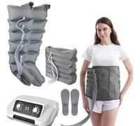 Massaggiatore per gambe con compressione d'aria a 6 camere. Macchina di compressione per linfedema, braccia, gambe e vita. Sistema di recupero per il dolore e la circolazione, gambe hi