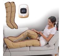 Massaggiatore per gambe con compressione d'aria e funzione riscaldante, massaggiatore per drenaggio linfatico e riequilibrio del corpo, stivali elettrici per il recupero, sistema di compressione