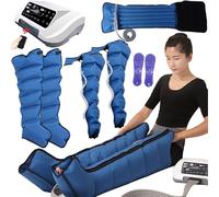 Massaggiatore per gambe con drenaggio linfatico, macchina elettrica per stivali di recupero con compressione dell'aria per rilassare i muscoli, pressoterapia a 4 camere per la circolazione d