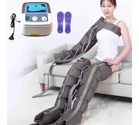 Massaggiatore per gambe con drenaggio linfatico, stivali a compressione d'aria con sistema di recupero, stivali per pressoterapia a 6 camere, massaggio profondo, miglioramento della circolaz