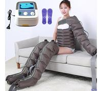 Massaggiatore per gambe con drenaggio linfatico, stivali a compressione d'aria con sistema di recupero, stivali per pressoterapia a 6 camere, massaggio profondo, miglioramento della circolaz