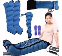 Massaggiatore per gambe con drenaggio linfatico, stivali elettrici per il recupero con compressione dell'aria per rilassare i muscoli, pressoterapia a 4 camere per la circolazione di braccia