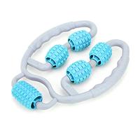 Massaggiatore per gambe con morsetto, strumento per massaggio profondo con rullo muscolare Trigger Point per attrezzature per il fitness yoga 2 colori(Blu)