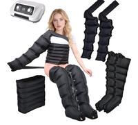 Massaggiatore per gambe e polpacci a compressione d'aria Widppsopt con 6 camere - Stivali professionali per pressoterapia per drenaggio linfatico, circolazione, sollievo dal dolore