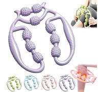 Massaggiatore per gambe, massaggiatore a cellulite a 9 ruote, massaggiatore per fasce profonde e nodi per gambe, per rilassare i muscoli delle gambe, delle braccia e del tennis (D)