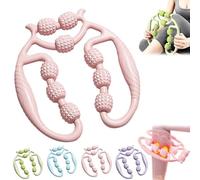 Massaggiatore per gambe, massaggiatore a cellulite a 9 ruote, massaggiatore per fasce profonde e nodi per gambe, per rilassare i muscoli delle gambe, delle braccia e del tennis (C)