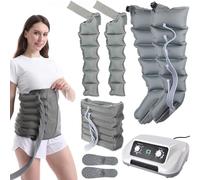 Massaggiatore per gambe per la circolazione dell'aria a compressione del polpaccio, macjine a compressione per linfedema, braccia, gambe, vita, sistema di recupero degli stivali per il massaggio