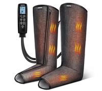 Massaggiatore per gambe RENPHO con calore, massaggiatore a compressione d’aria per rilassamento muscolare, 5 livelli di intensità & 5 modalità di massaggio, doppia cerniera, regalo per donna & uomo