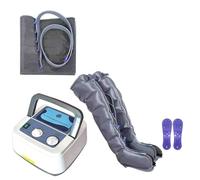 Massaggiatore per gambe, stivali a compressione con sistema di recupero, macchina massaggiatrice elettrica a compressione d'aria a 6 camere, favorisce la circolazione sanguigna e il drenaggi