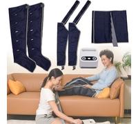 Massaggiatore per gambe Widppsopt, drenaggio linfatico a 6 cavità per la circolazione, macchina per massaggio a pressione, massaggiatore elettrico per piedi a compressione d'aria per braccia