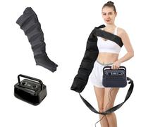 Massaggiatore per gambe Widppsopt pressoterapia per tutto il corpo | Massaggiatore elettrico a compressione d'aria con sistema di recupero, fasce per vita, braccia e gambe a 6 cavità, presso