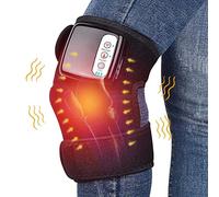 Massaggiatore per ginocchia, ginocchiere riscaldanti, terapia con ginocchiera, sollievo dal dolore da artrite, tutore per ginocchio riscaldato e vibrante senza fili, massaggio avvolgente